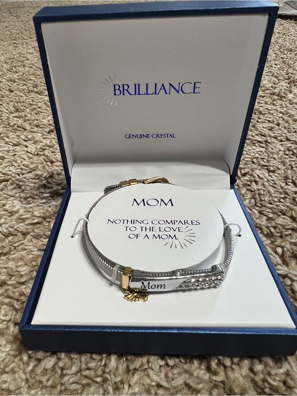 Haus of Brilliance Mom Bracelet in Silver & Gold